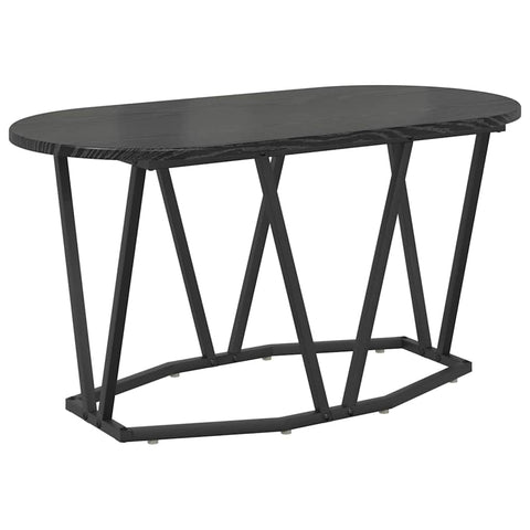 vidaXL Black Oak Coffee Table 80x40x40.5 cm - Engineered Wood & Metal