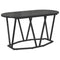 vidaXL Black Oak Coffee Table 80x40x40.5 cm - Engineered Wood & Metal
