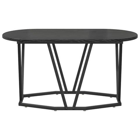 vidaXL Black Oak Coffee Table 80x40x40.5 cm - Engineered Wood & Metal