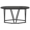 vidaXL Black Oak Coffee Table 80x40x40.5 cm - Engineered Wood & Metal