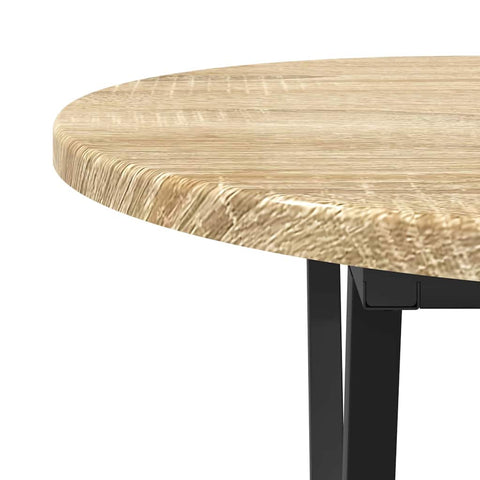 vidaXL Coffee Table in Sonoma Oak - 80x40x40.5 cm - Made of Engineered Wood and Metal