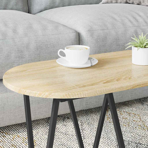 vidaXL Coffee Table Sonoma oak 80 x 40 x 40.5 cm