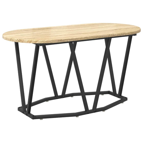 vidaXL Coffee Table in Sonoma Oak - 80x40x40.5 cm - Made of Engineered Wood and Metal