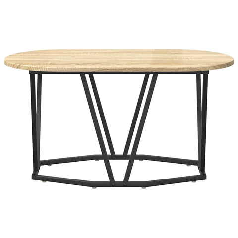 vidaXL Coffee Table in Sonoma Oak - 80x40x40.5 cm - Made of Engineered Wood and Metal