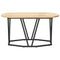 vidaXL Coffee Table in Sonoma Oak - 80x40x40.5 cm - Made of Engineered Wood and Metal