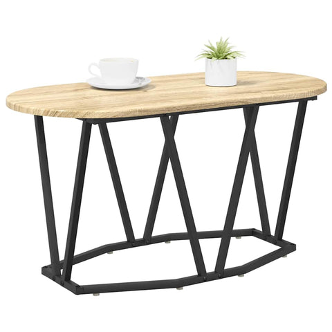 vidaXL Coffee Table in Sonoma Oak - 80x40x40.5 cm - Made of Engineered Wood and Metal
