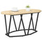 vidaXL Coffee Table in Sonoma Oak - 80x40x40.5 cm - Made of Engineered Wood and Metal