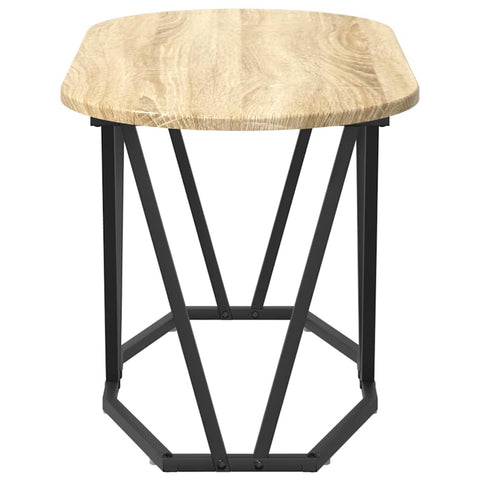 vidaXL Coffee Table in Sonoma Oak - 80x40x40.5 cm - Made of Engineered Wood and Metal