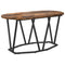 vidaXL Coffee Table in Smoked Oak - 80x40x40.5 cm, Made from Engineered Wood and Metal