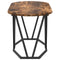 vidaXL Coffee Table in Smoked Oak - 80x40x40.5 cm, Made from Engineered Wood and Metal