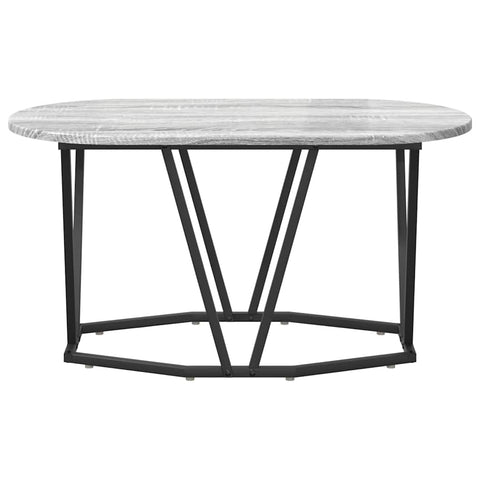 vidaXL Grey Sonoma Coffee Table - 80x40x40.5 cm, Made from Engineered Wood and Metal