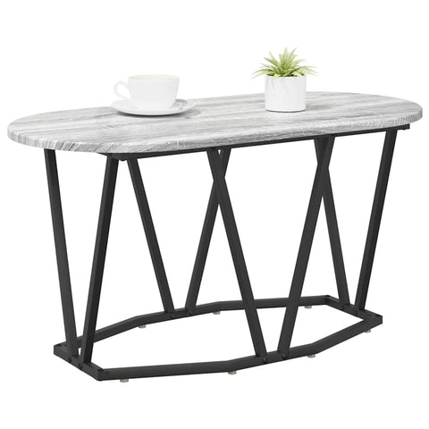 vidaXL Grey Sonoma Coffee Table - 80x40x40.5 cm, Made from Engineered Wood and Metal