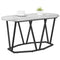 vidaXL Grey Sonoma Coffee Table - 80x40x40.5 cm, Made from Engineered Wood and Metal