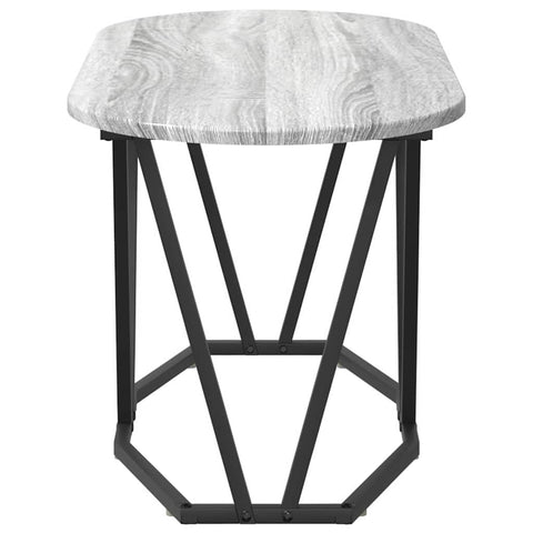 vidaXL Grey Sonoma Coffee Table - 80x40x40.5 cm, Made from Engineered Wood and Metal