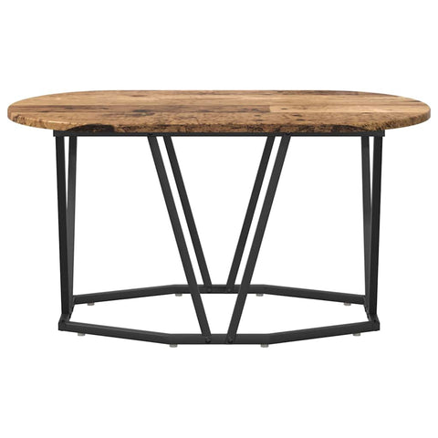 vidaXL Coffee Table Old Wood 80x40x40.5 cm Engineered Wood and Metal