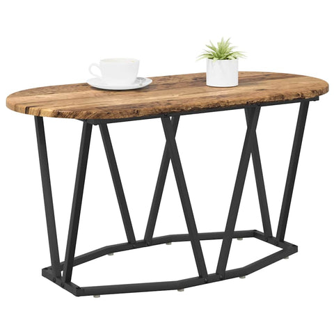 vidaXL Coffee Table Old Wood 80x40x40.5 cm Engineered Wood and Metal