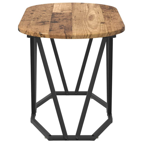 vidaXL Coffee Table Old Wood 80x40x40.5 cm Engineered Wood and Metal