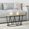 vidaXL Coffee Table Artisan Oak 80x40x40.5 cm Made of Engineered Wood and Metal