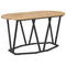 vidaXL Coffee Table Artisan Oak 80x40x40.5 cm Made of Engineered Wood and Metal