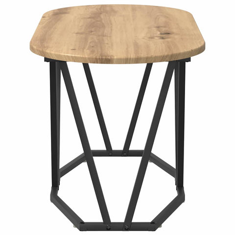 vidaXL Coffee Table Artisan Oak 80x40x40.5 cm Made of Engineered Wood and Metal