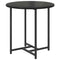 vidaXL Side Table Set of 2 - Black Oak and Metal