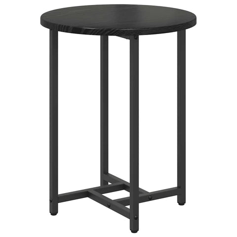 vidaXL Side Table Set 2 pcs Black oak 50 x 50 x 50 cm