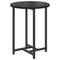 vidaXL Side Table Set of 2 - Black Oak and Metal