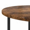 vidaXL Side Table Set of 2 - Smoked Oak & Metal