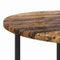vidaXL Side Table Set of 2 - Vintage Wood, Engineered Wood, and Metal