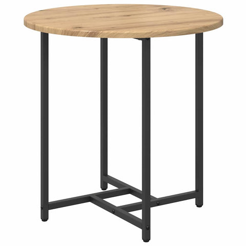 vidaXL Side Table Set of 2 - Artisan Oak Wood and Metal