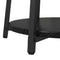 vidaXL Side Table Set of 2 - Black Oak Engineered Wood and Metal