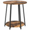 vidaXL Side Table 2 pcs Smoked Oak Engineered Wood and Metal
