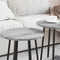 vidaXL End Tables Grey Sonoma Particle board, Metal Storage End Table