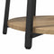 vidaXL Side Table Set of 2 in Artisan Oak with Engineered Wood and Metal