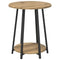 vidaXL Side Table Set of 2 in Artisan Oak with Engineered Wood and Metal