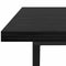 vidaXL Coffee Table in Black Oak - 100x50x40 cm - Made from Engineered Wood and Metal