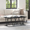 vidaXL Coffee Table in Black Oak - 100x50x40 cm - Made from Engineered Wood and Metal
