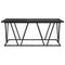 vidaXL Coffee Table in Black Oak - 100x50x40 cm - Made from Engineered Wood and Metal