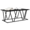 vidaXL Coffee Table in Black Oak - 100x50x40 cm - Made from Engineered Wood and Metal