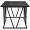 vidaXL Coffee Table in Black Oak - 100x50x40 cm - Made from Engineered Wood and Metal