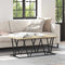 vidaXL Coffee Table Sonoma Oak 100x50x40 cm Made of Engineered Wood and Metal