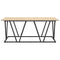 vidaXL Coffee Table Sonoma Oak 100x50x40 cm Made of Engineered Wood and Metal