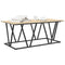 vidaXL Coffee Table Sonoma Oak 100x50x40 cm Made of Engineered Wood and Metal