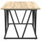 vidaXL Coffee Table Sonoma Oak 100x50x40 cm Made of Engineered Wood and Metal