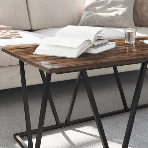 vidaXL Coffee Table Smoked oak 100 x 50 x 40 cm