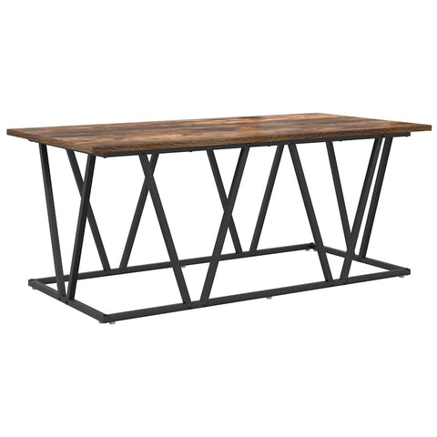 vidaXL Coffee Table - Smoked Oak - 100x50x40 cm - Engineered Wood and Metal