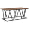 vidaXL Coffee Table - Smoked Oak - 100x50x40 cm - Engineered Wood and Metal