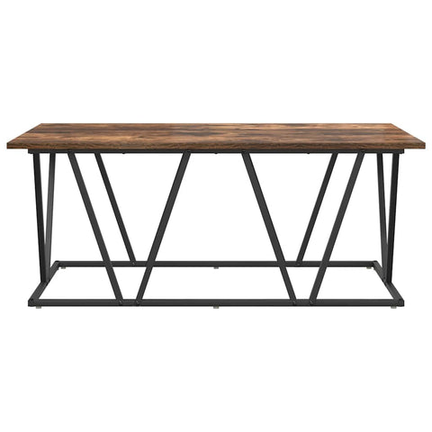 vidaXL Coffee Table - Smoked Oak - 100x50x40 cm - Engineered Wood and Metal