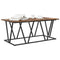vidaXL Coffee Table - Smoked Oak - 100x50x40 cm - Engineered Wood and Metal