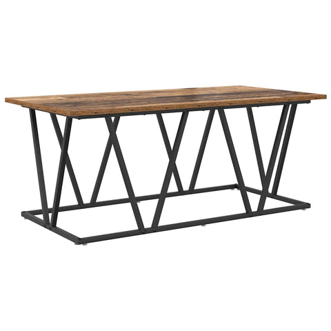 vidaXL Coffee Table Old Wood 100x50x40 cm Engineered Wood and Metal